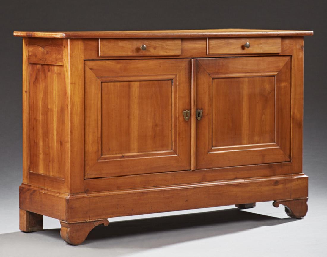 French Louis Philippe Carved Cherry Sideboard, 19th c., (1 of 1)