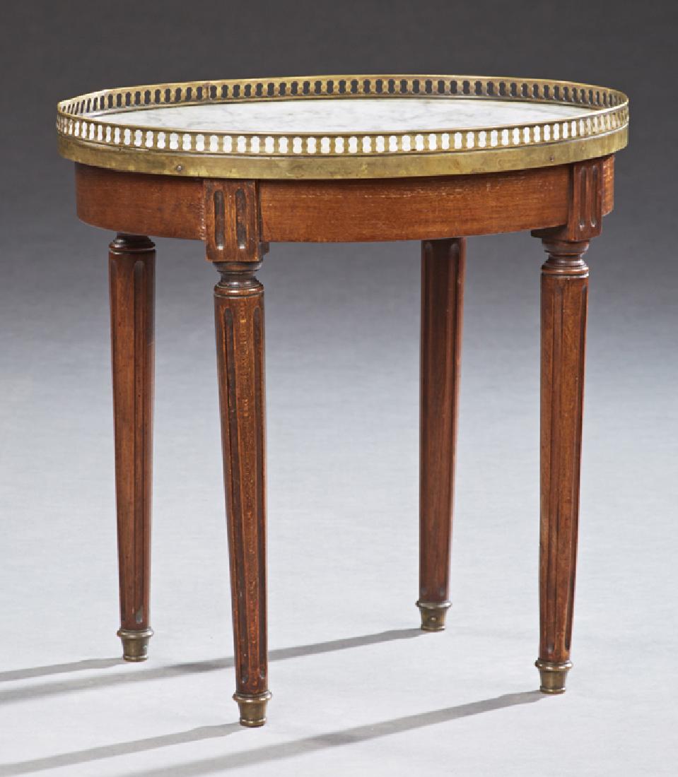 French Louis XVI Style Diminutive Circular Marble Top (1 of 1)