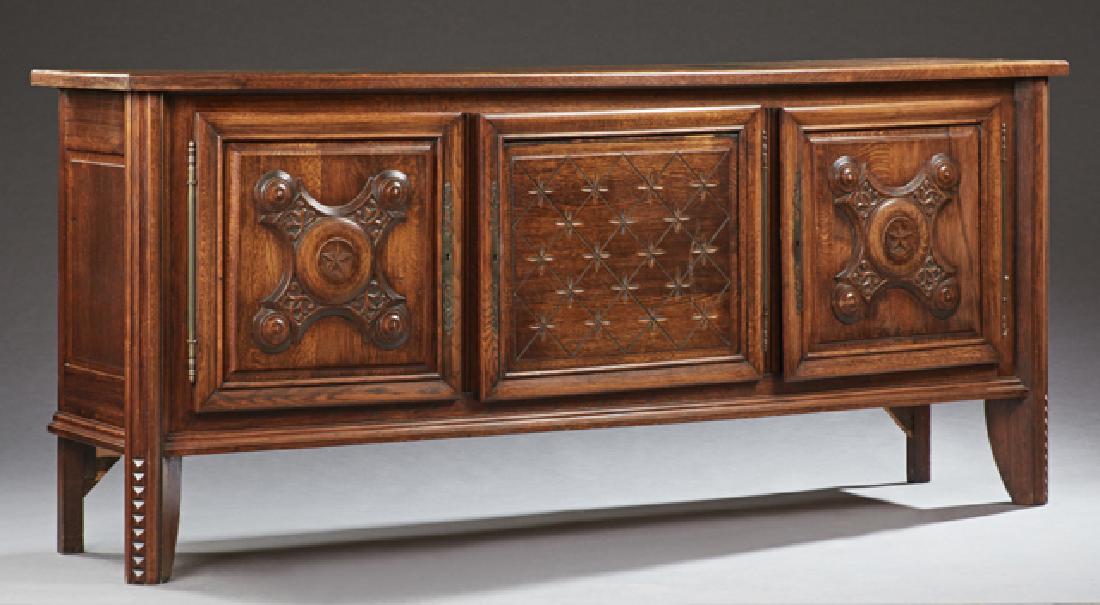 French Provincial Carved Oak Sideboard, 20th c., the (1 of 1)