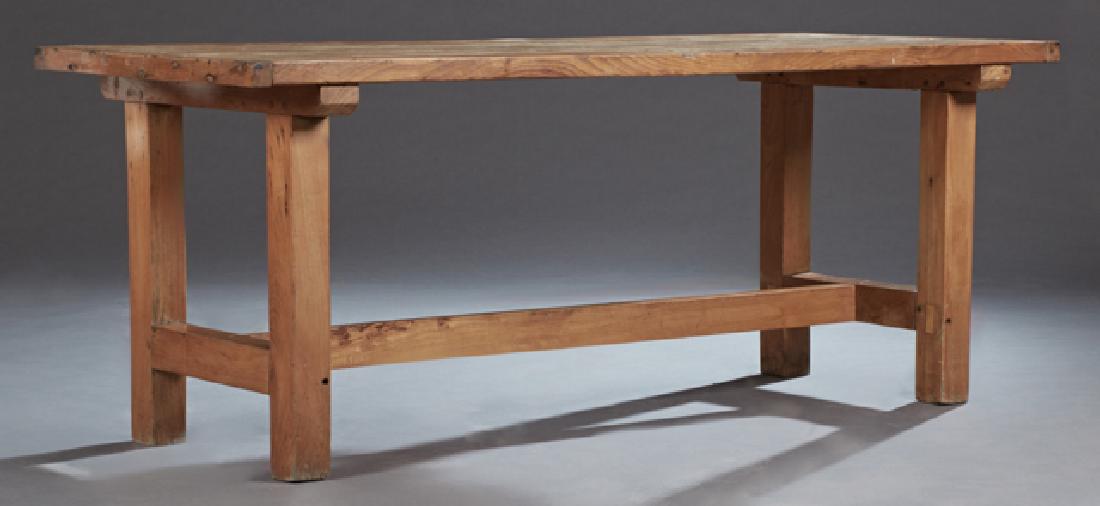 French Provincial Carved Oak Farmhouse Table, late 19th (1 of 1)