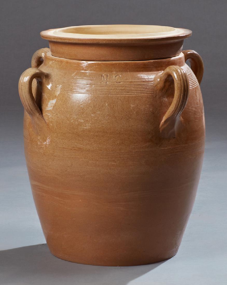 Large French Provincial Glazed Ceramic Oil Jar, 20th (1 of 1)