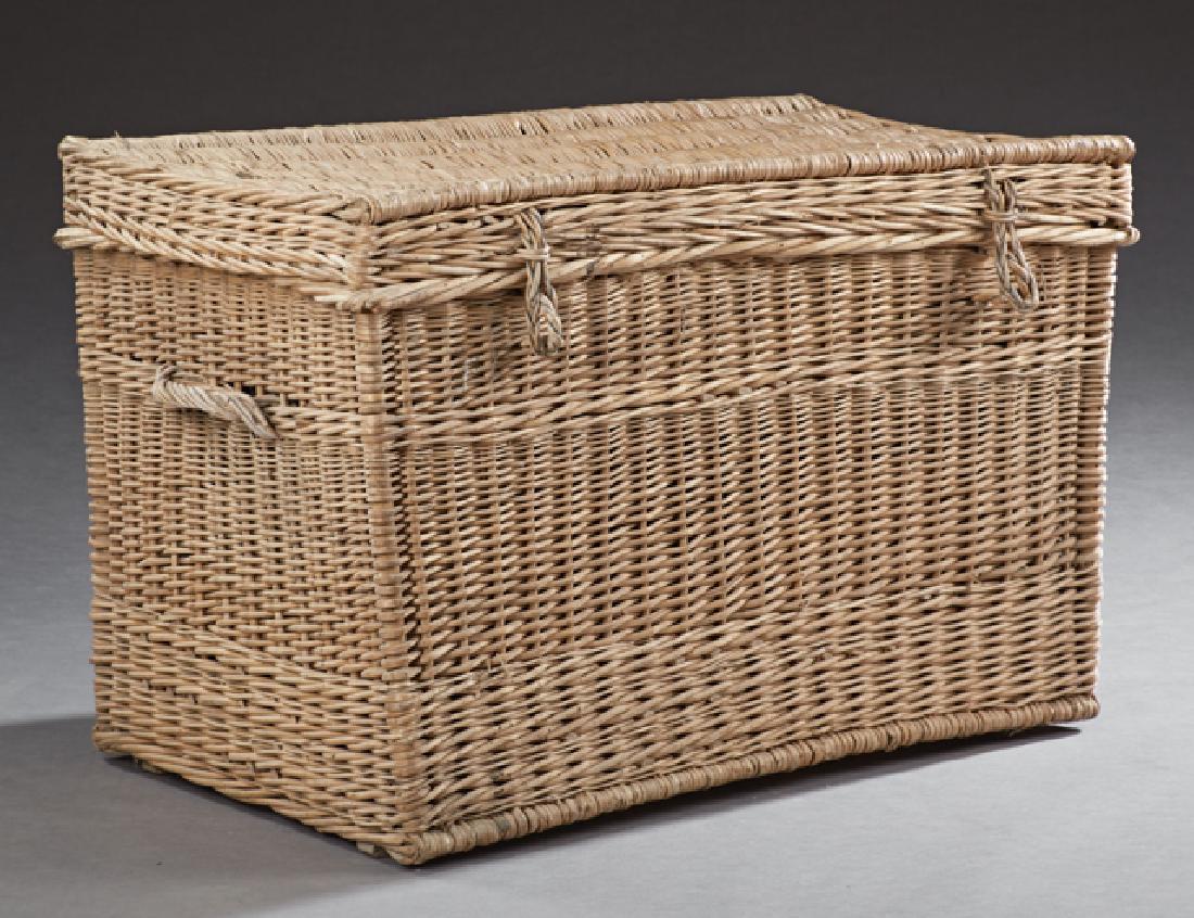 Large French Woven Wicker Hamper, early 20th c., the (1 of 1)