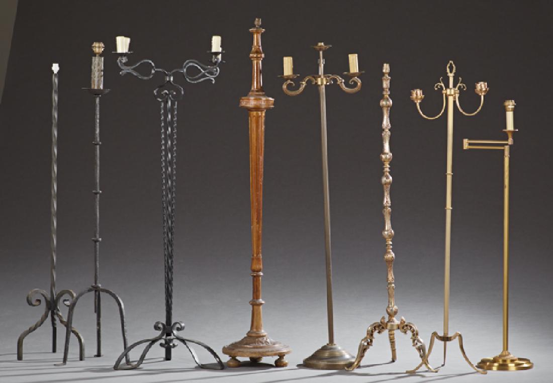 Group of Eight French Floor Lamps, 20th c., consisting (1 of 1)
