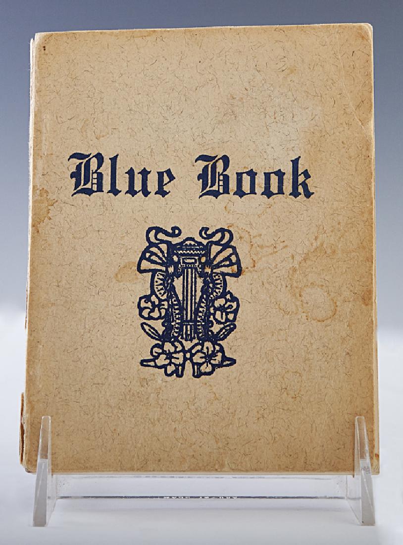 New Orleans "Blue Book," c. 1960-1970, after the 1909 o: New Orleans "Blue Book," c. 1960-1970, after the 1909 original, the paperback guide to the Storyville district and its bordellos and workers, divided by color, with numerous ads for saloons, with a wh