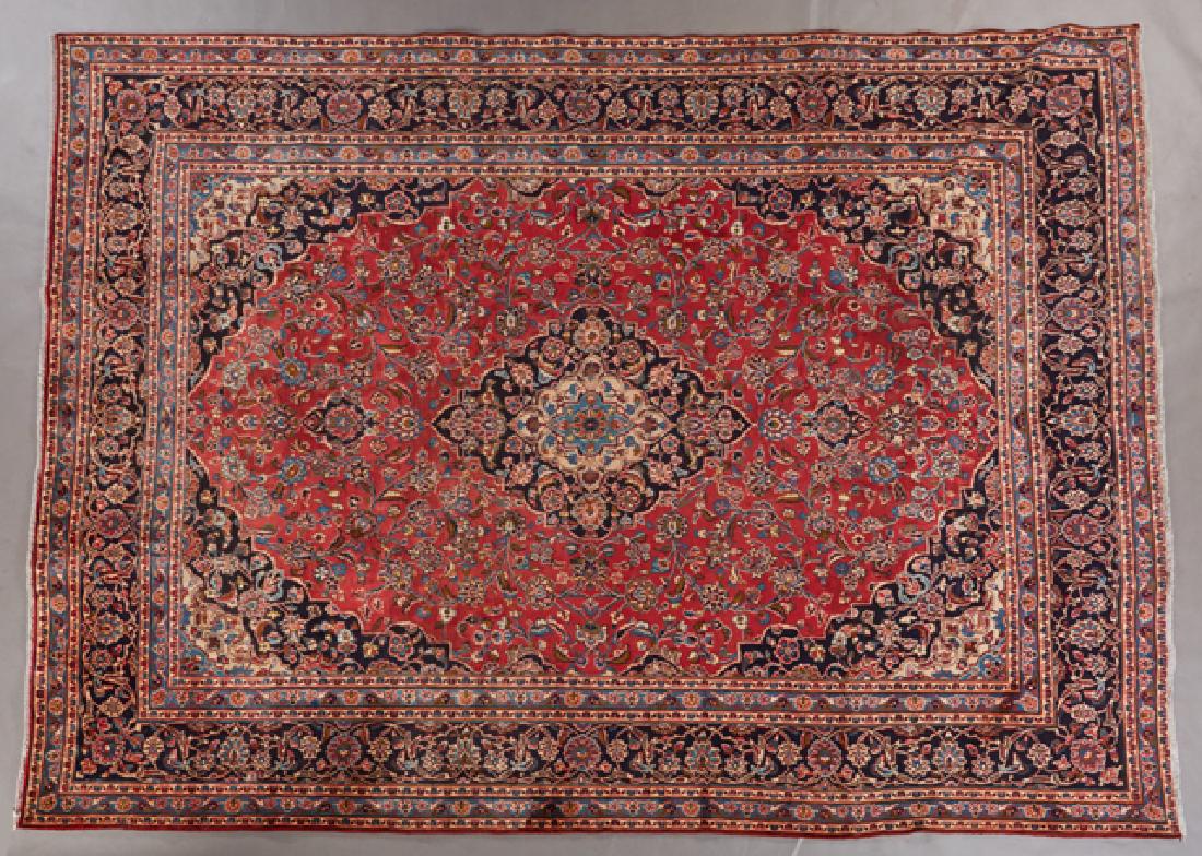 Mashad Carpet, 9' 6 x 11' 2.: Mashad Carpet, 9' 6 x 11' 2.