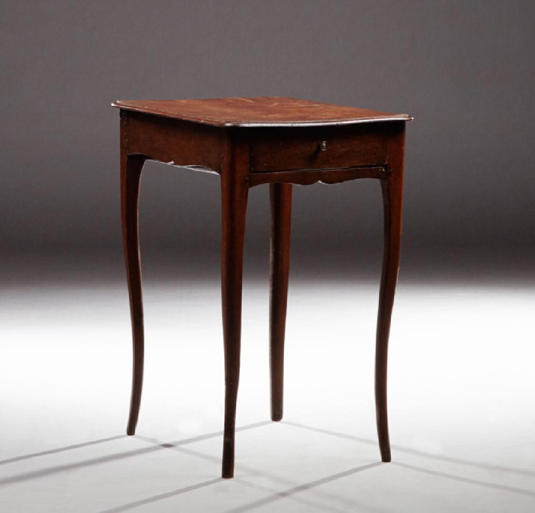 French Provincial Carved Walnut Side Table, late 19th (1 of 1)