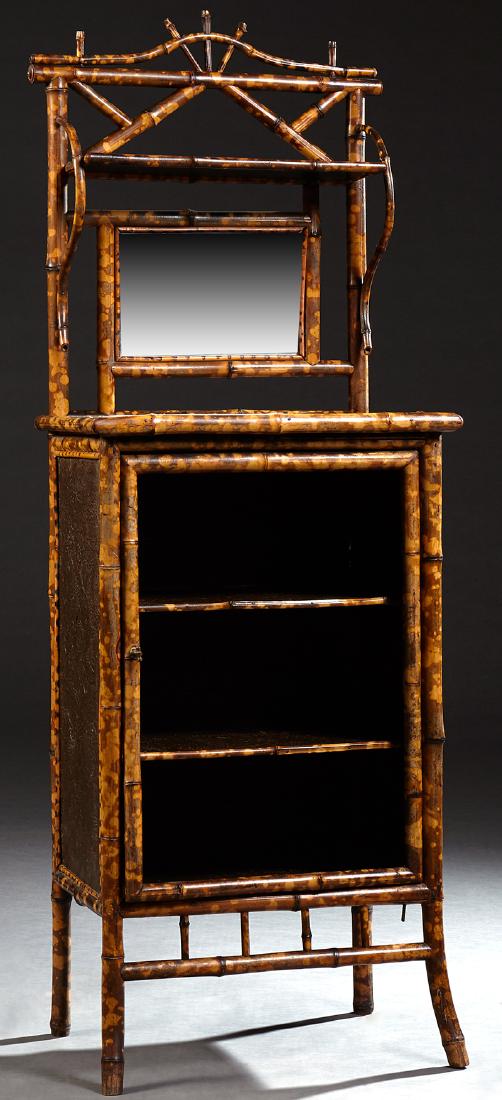 Anglo Chinese Lacquered Bamboo Bookcase, early 20th c., (1 of 1)