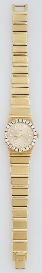 Lady's 18K Yellow Gold Piaget Polo Wrist Watch, with a (1 of 3)