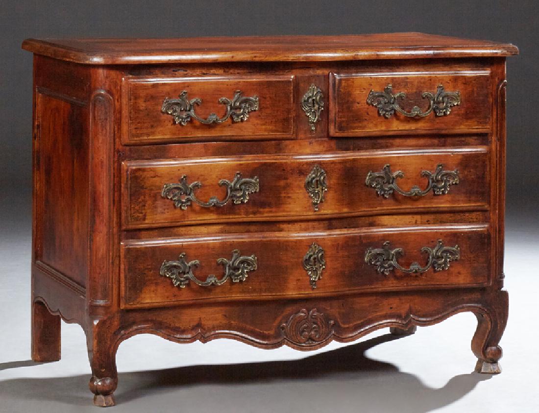 French Louis XV Style Carved Cherry Commode, 20th c., (1 of 1)