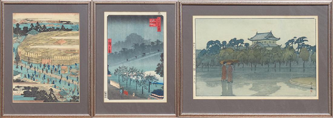 Three Japanese Woodblock Prints, 20th c., consisting of (1 of 7)