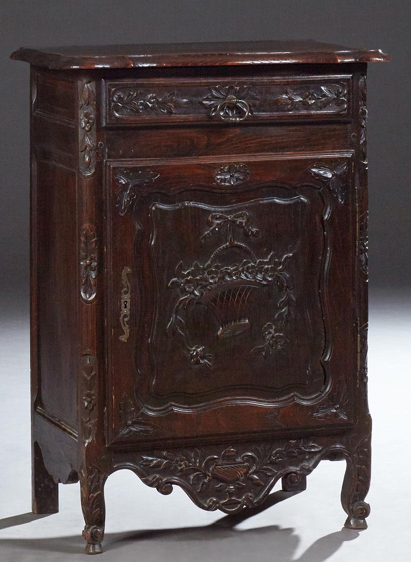 French Renaissance Style Carved Oak Confiturier, 19th (1 of 1)