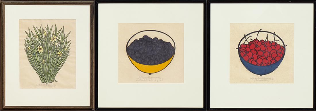 Jacques Hnizdovsky (1915-1985), Color Woodcuts, "Bowl o (1 of 7)