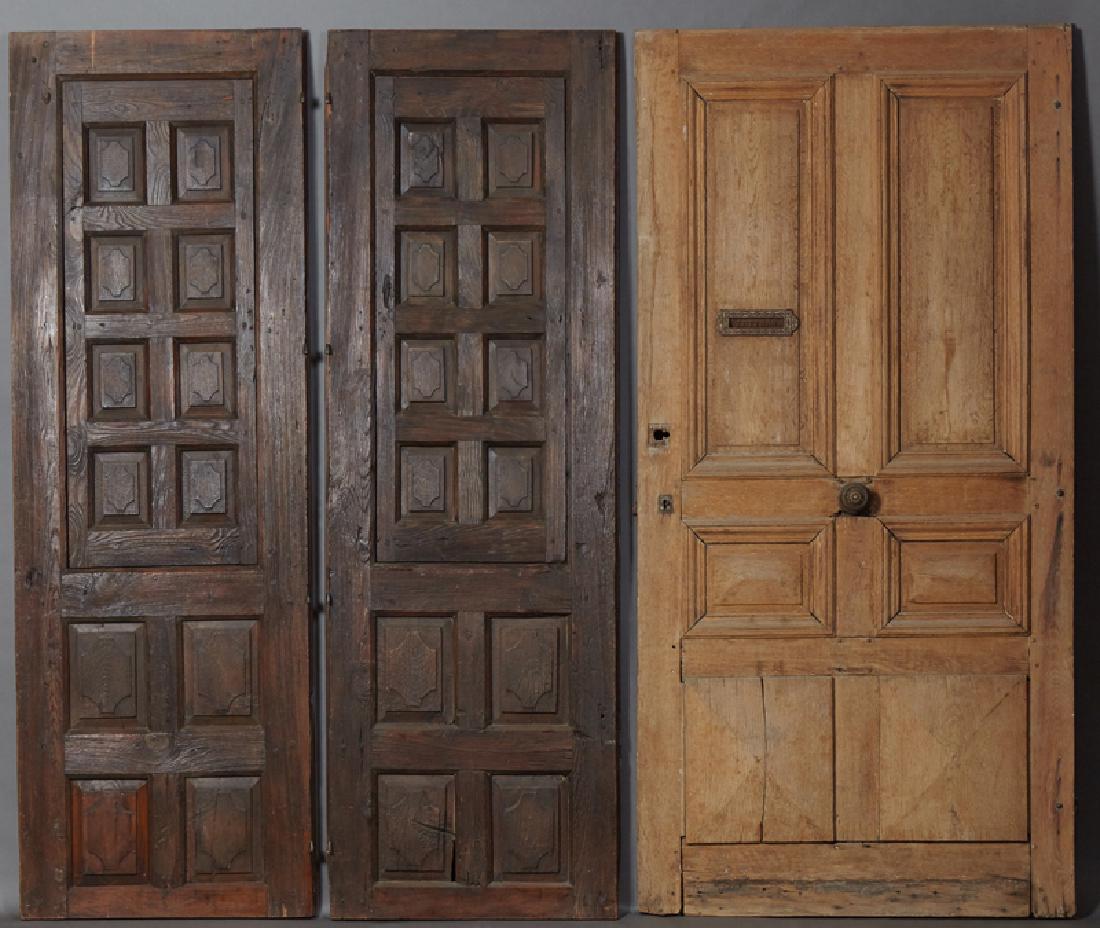 Three French Exterior Doors, 19th c., consisting of a (1 of 1)