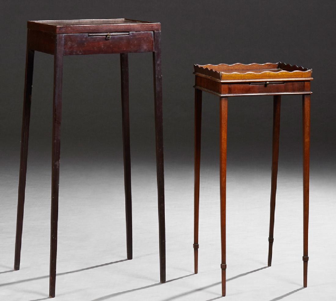 Two English Occasional Tables, 19th c., one with a (1 of 1)