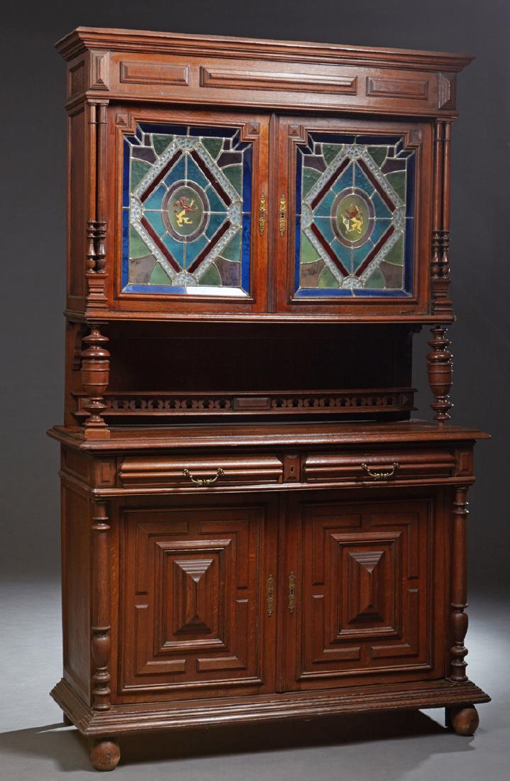 French Henri II Style Carved Oak Buffet a Deux Corps, (1 of 1)