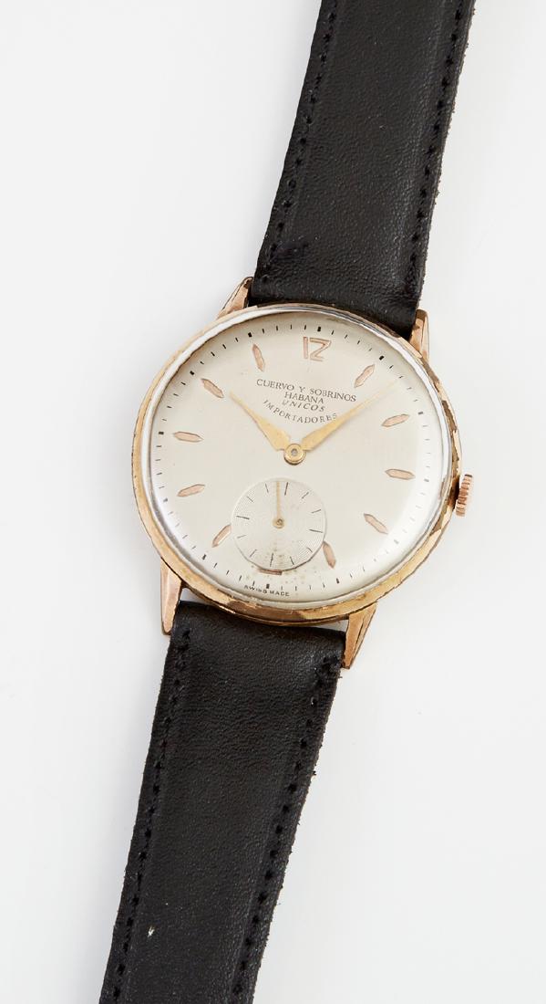 Man's Cuervo y Sobrinos, Habana Wristwatch. Provenance: (1 of 3)
