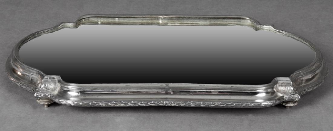 French Mirror Plateau, c. 1900, with rounded sides, on (1 of 1)