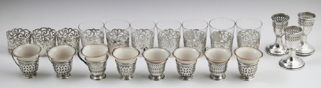 Group of Twenty-One Sterling Overlay Pieces, early 20th (1 of 1)