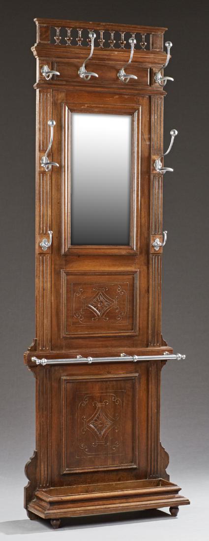 French Henri II Style Carved Oak Hall Rack, late 19th (1 of 1)