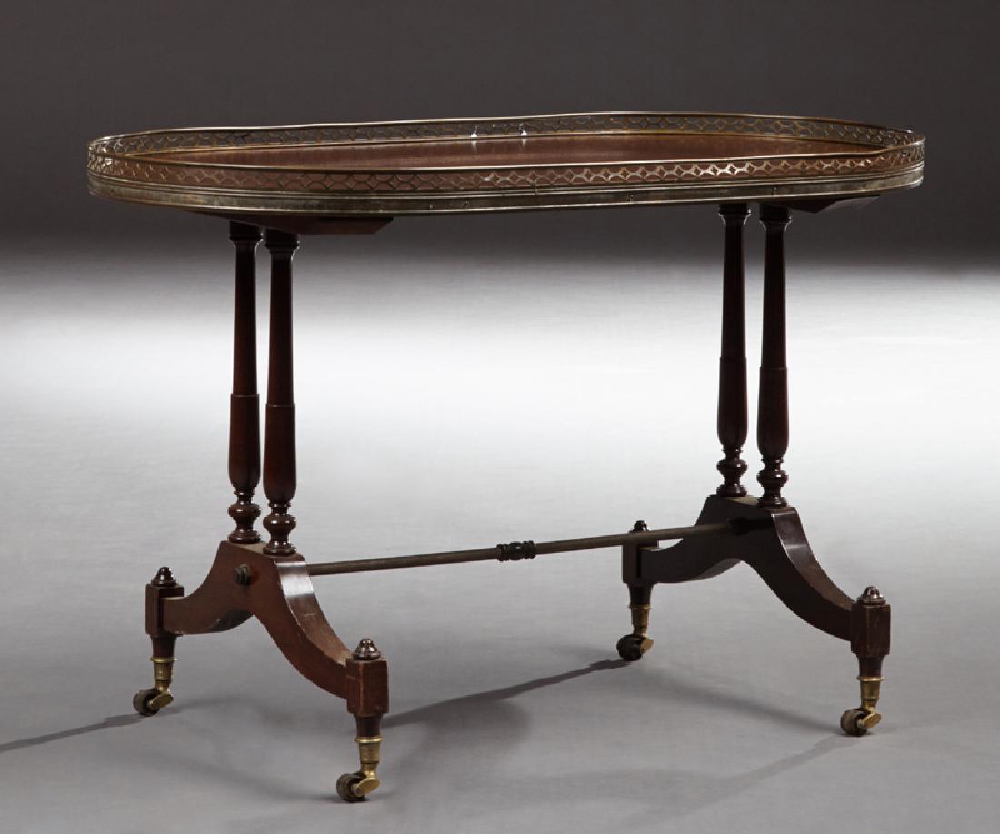 English Carved Mahogany Coffee Table, early 20th c., (1 of 1)