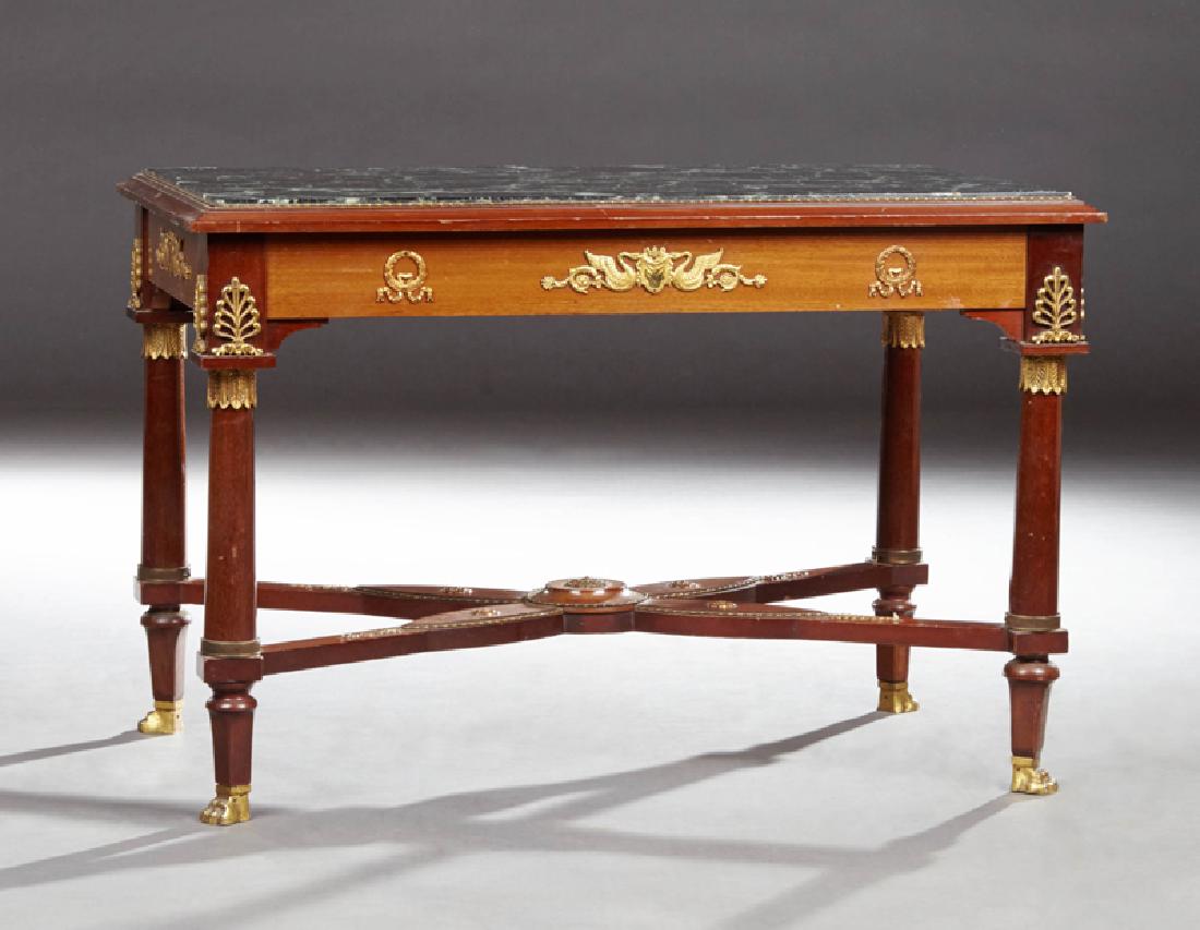 French Empire Style Ormolu Mounted Carved Mahogany (1 of 1)