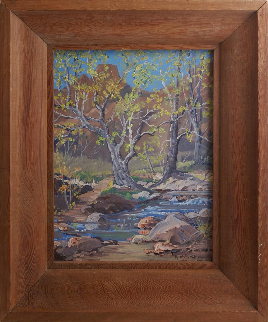Ruth Duncan (1908-, Texas), "Stream Through the Trees", (1 of 2)