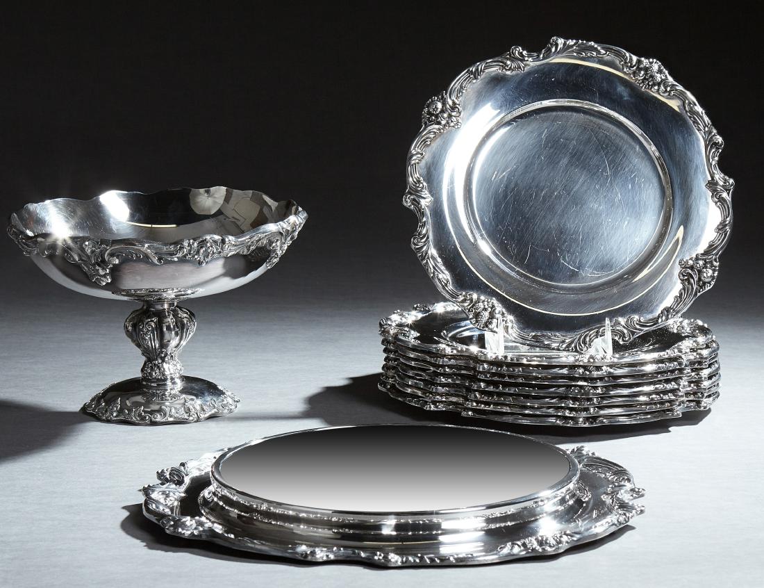 Group of Ten Silverplated Items, 20th c., by Reed and (1 of 2)