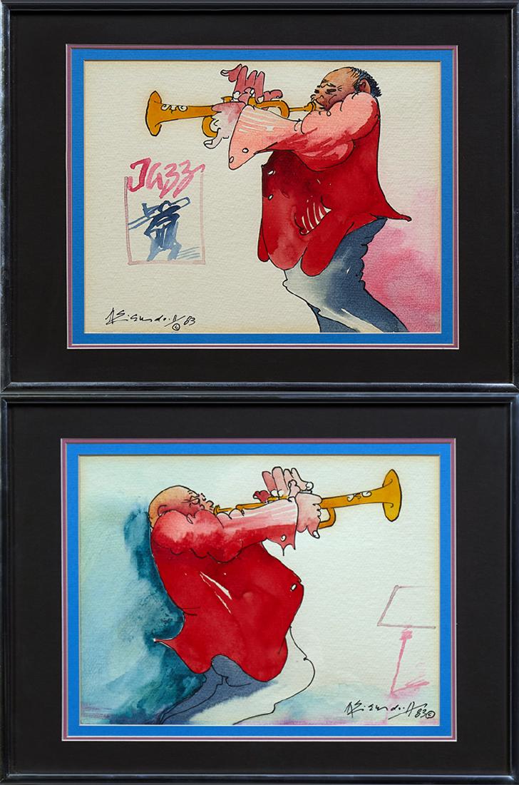Leo Meiersdorff (1929-1994, New Orleans), "Jazz Trumpet (1 of 5)