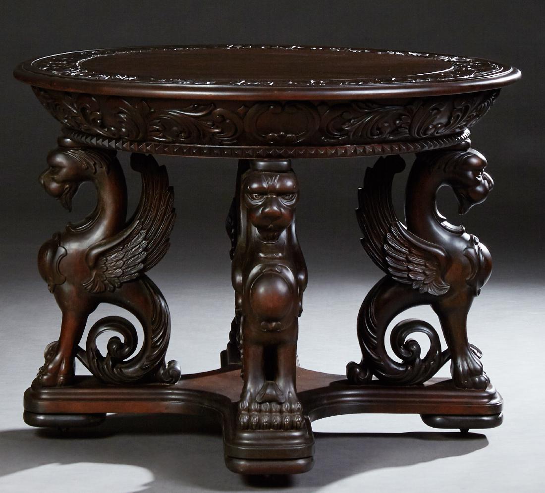 Attributed to R.J. Horner, Carved Mahogany Winged (1 of 1)