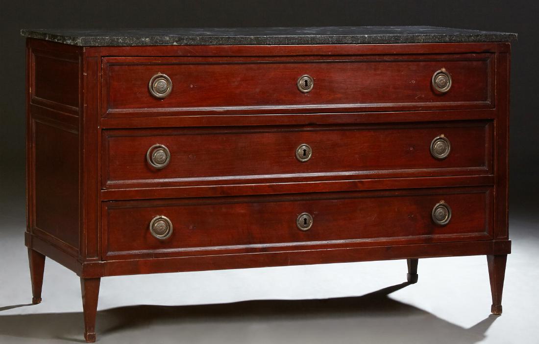 French Provincial Louis XVI Style Carved Mahogany (1 of 1)