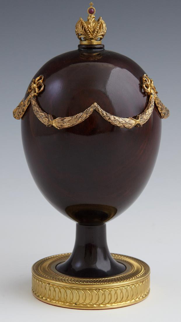 Theo Faberge (1922-2007), "Swag Egg," #578, a cocobolo (1 of 2)