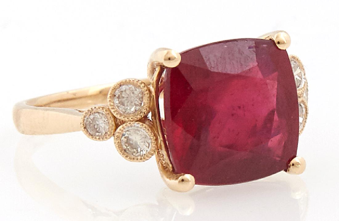 Lady's 14K Yellow Gold Dinner Ring, with a 6.21 carat (1 of 1)