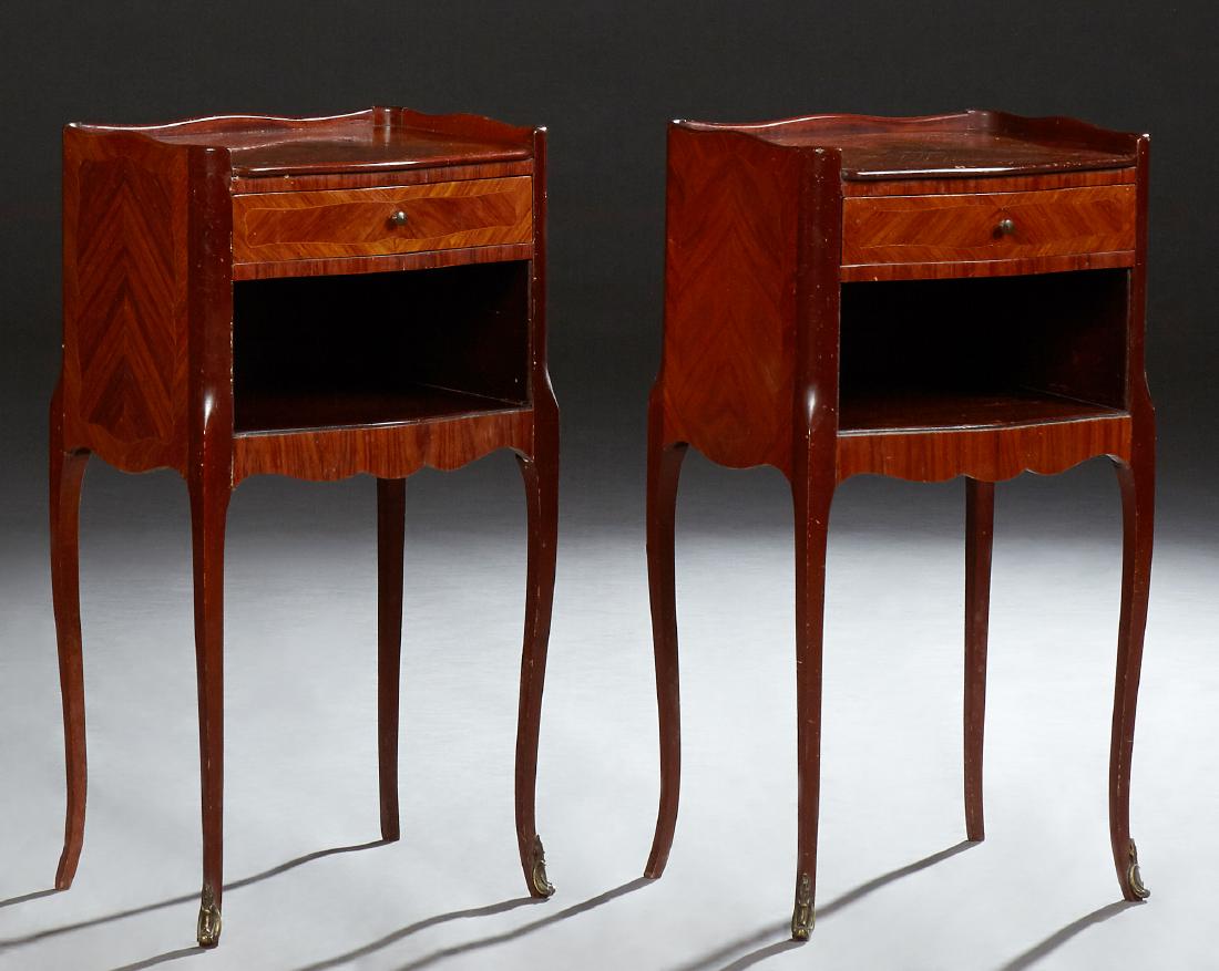 Pair of French Louis XV Style Carved Mahogany (1 of 1)