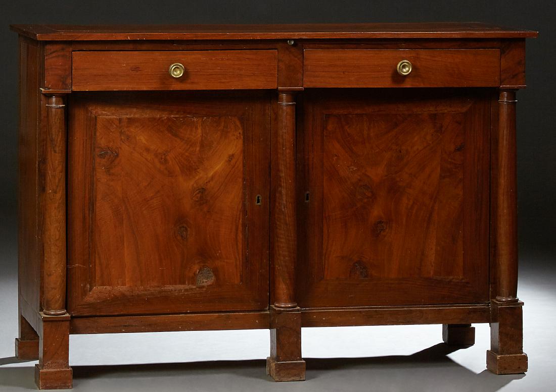 French Empire Style Carved Walnut Sideboard, c. 1840, (1 of 1)