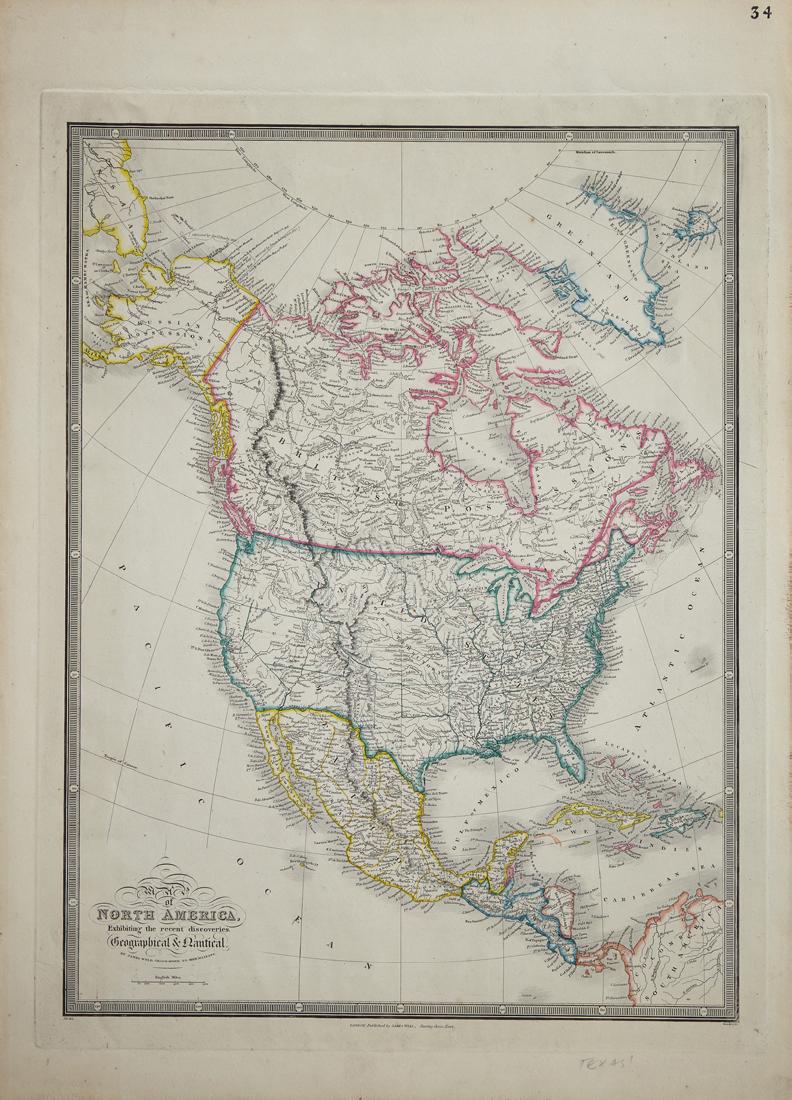James Wyld (1812-1887, London), "Map of North America (1 of 1)
