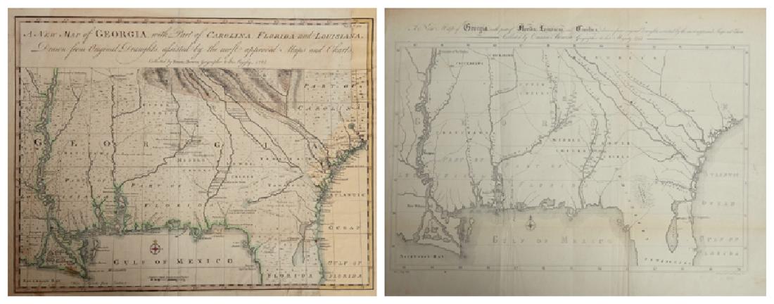 Two Copies of Emanuel Bowen (1693-1767), "A New Map of (1 of 3)
