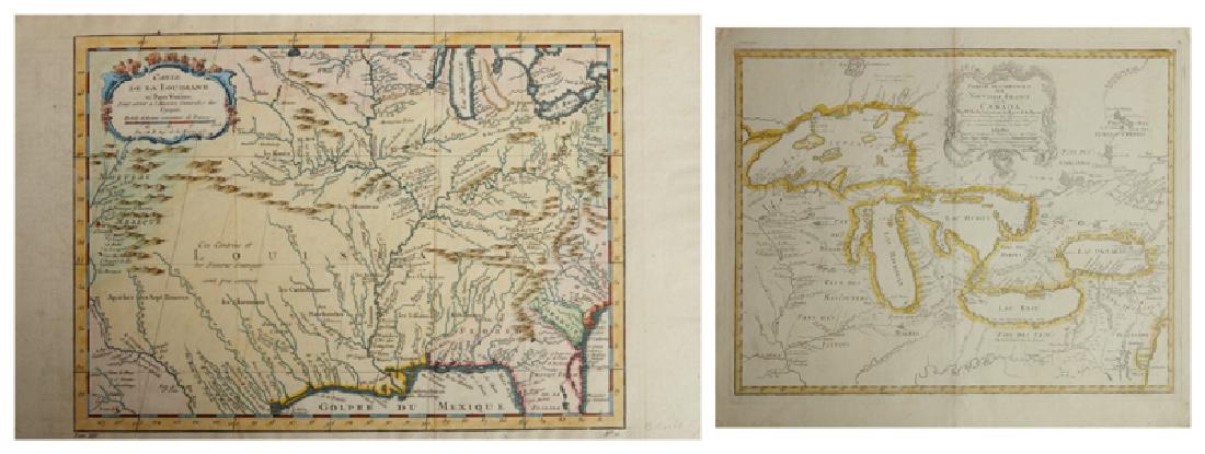 Two Maps by Jacques Nicolas Bellin (1703-1772), "Partie (1 of 6)