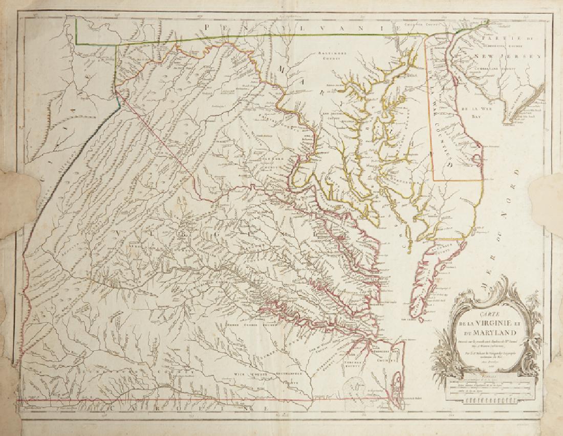 Gilles Robert de Vaugondy (1688-1766)," Carte de la (1 of 1)