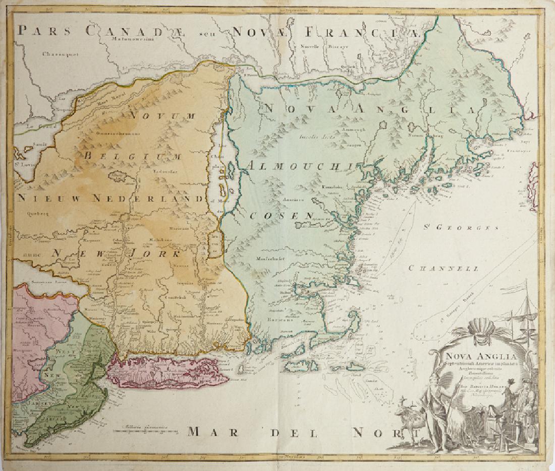 Johann Baptist Homann (1661-1774), "Nova Anglia (1 of 1)