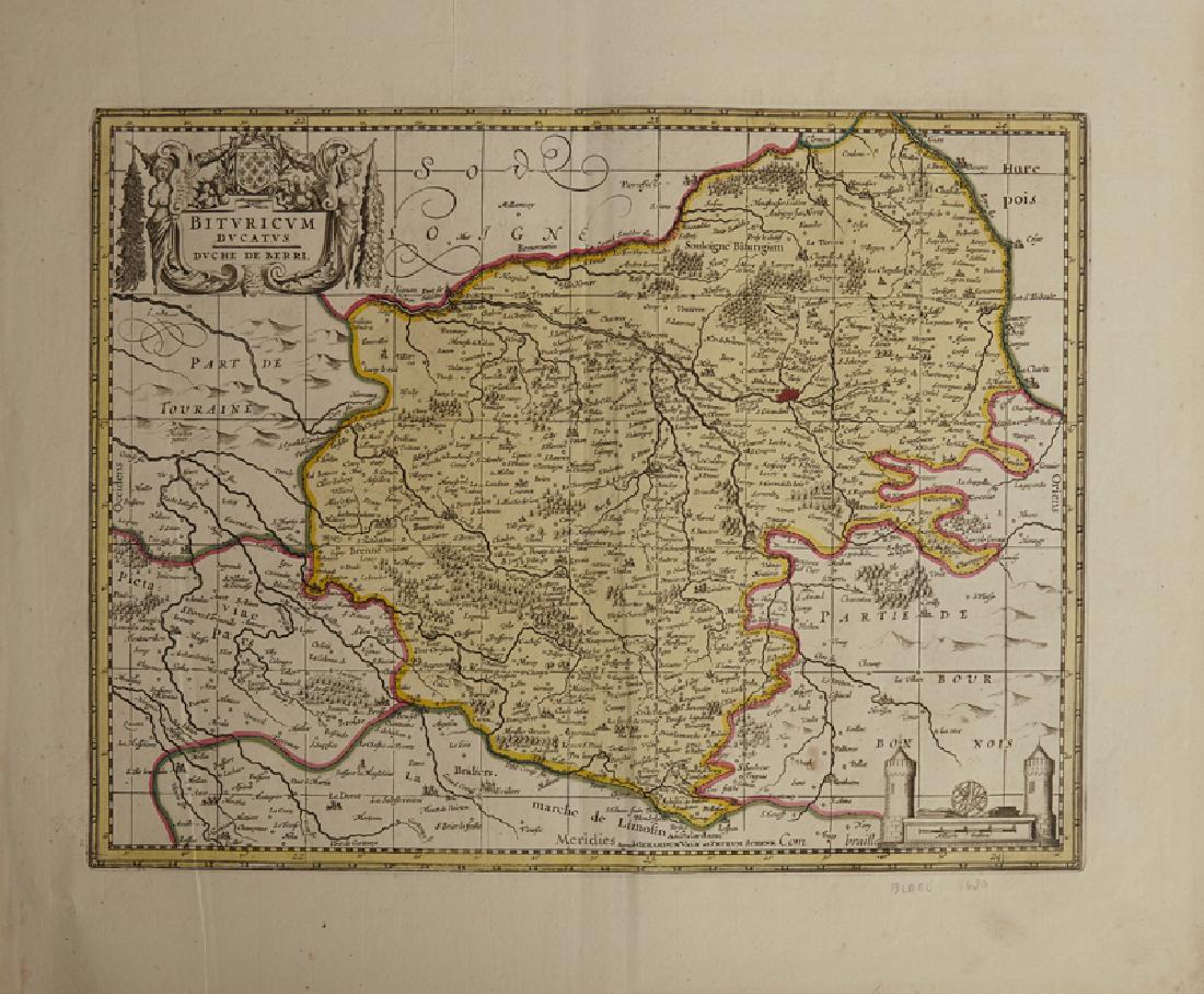 Willem Janszoon Blaeu (1571-1638), "Bituricum Ducatus (1 of 1)
