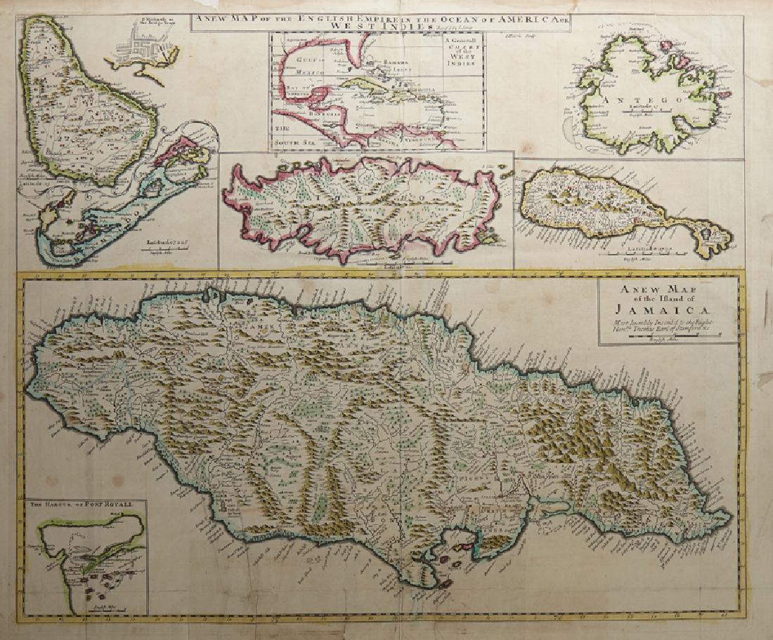 John Senex (1678-1740), "A New Map of the English (1 of 1)