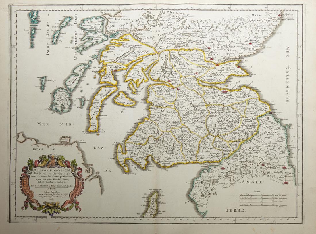 Nicolas Sanson (1600-1667), " L'Escosse deca le Tay (1 of 1)