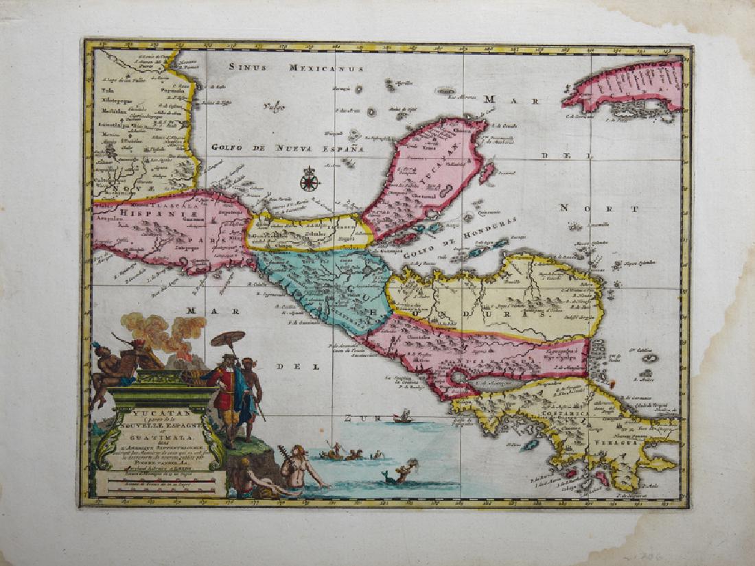 Pieter Van der Aa (1659-1733), "Yucatan partie dela (1 of 1)