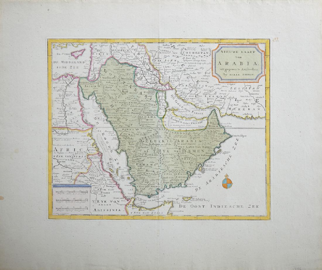 Isaak Tirion (1705-1765, Amsterdam), "Nieuwe Kaart van (1 of 1)