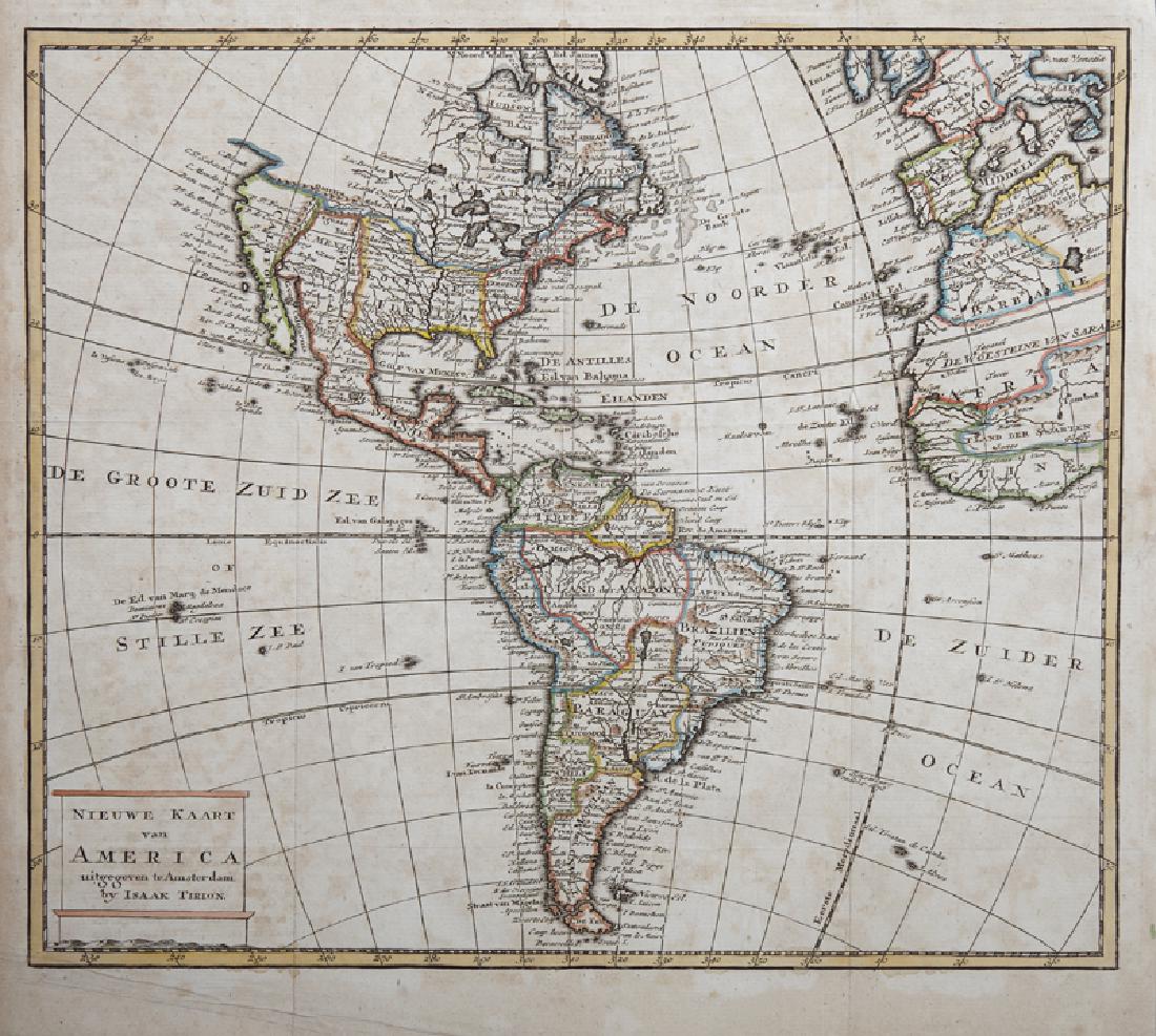 Isaak Tirion (1705-1765, Amsterdam), "Nieuwe Kaart van (1 of 1)