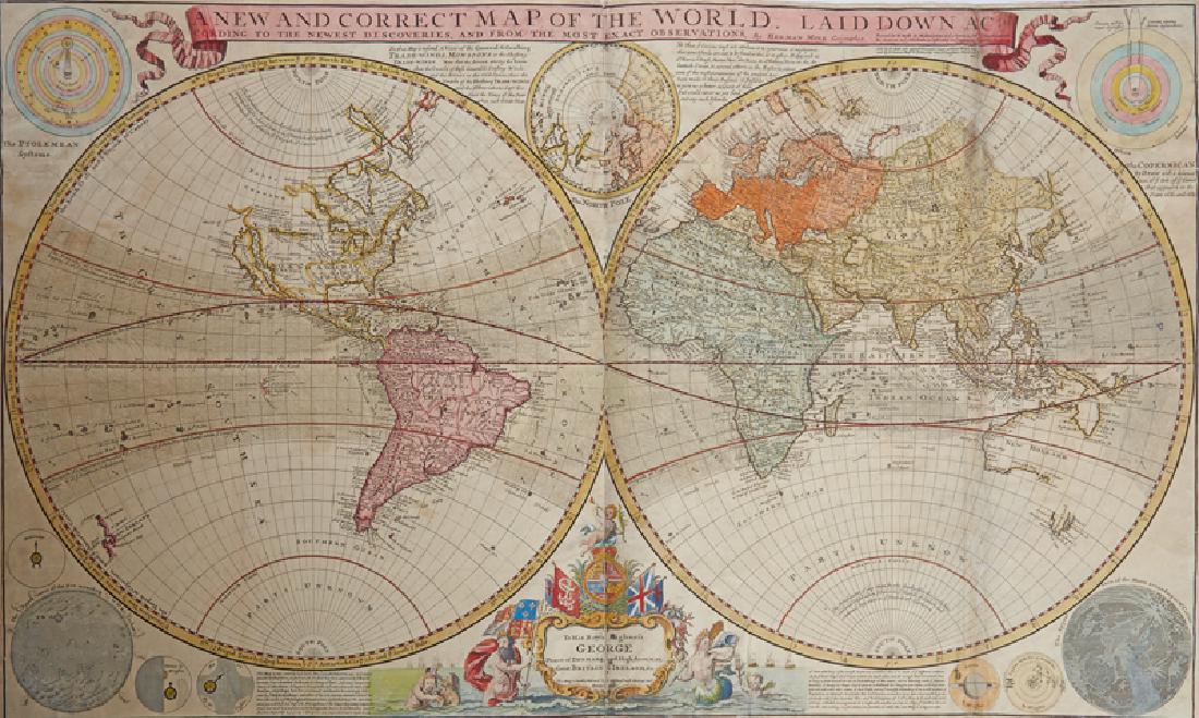 Herman Moll 1654-1732), "A New And Correct Map of the (1 of 6)
