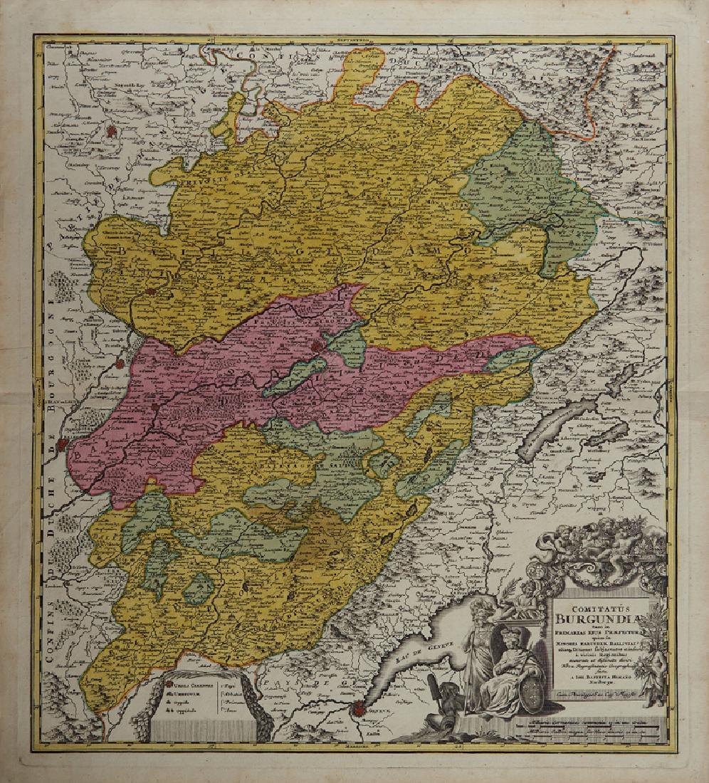 Johann Baptist Homann (1661-1724), "Comitatus (1 of 1)