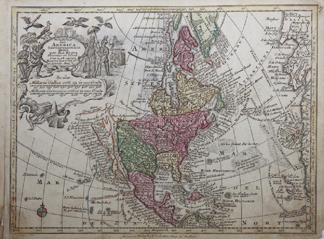 Matthaus Seutter (1678-1757), "Nov Orbis sive America (1 of 1)