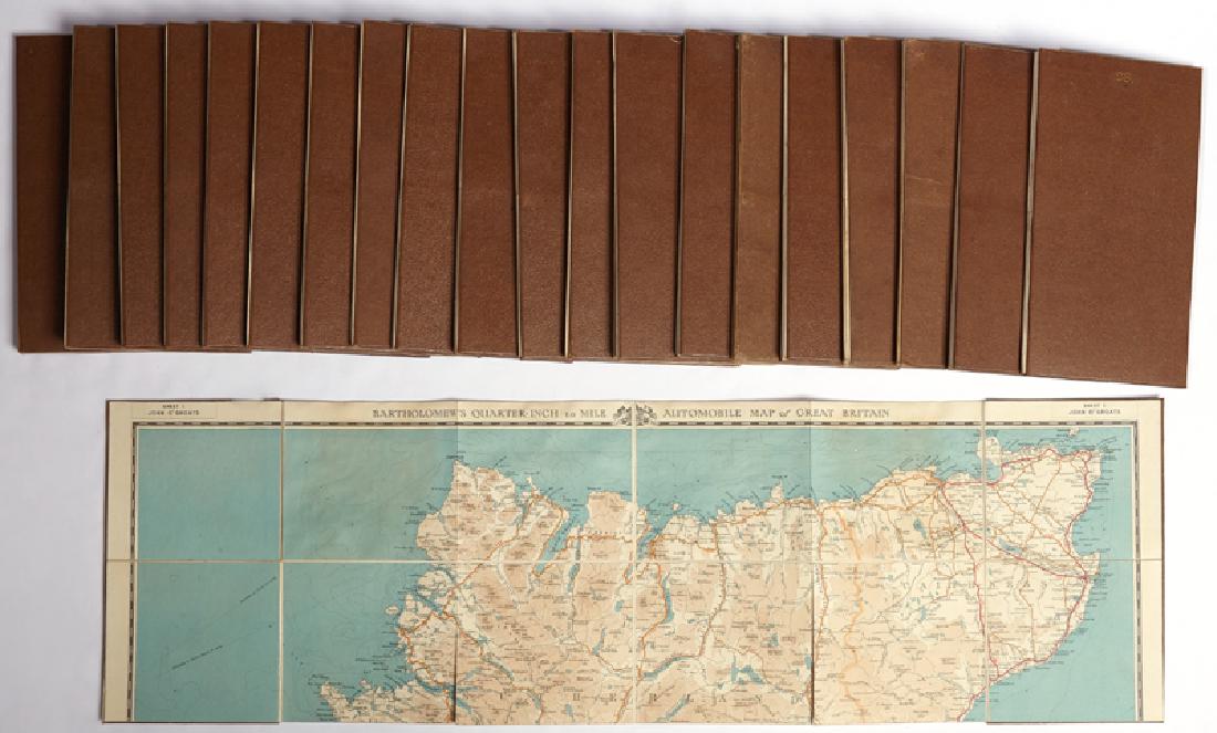 "Bartholemews Automobile Map Set of Great Britain," (1 of 3)