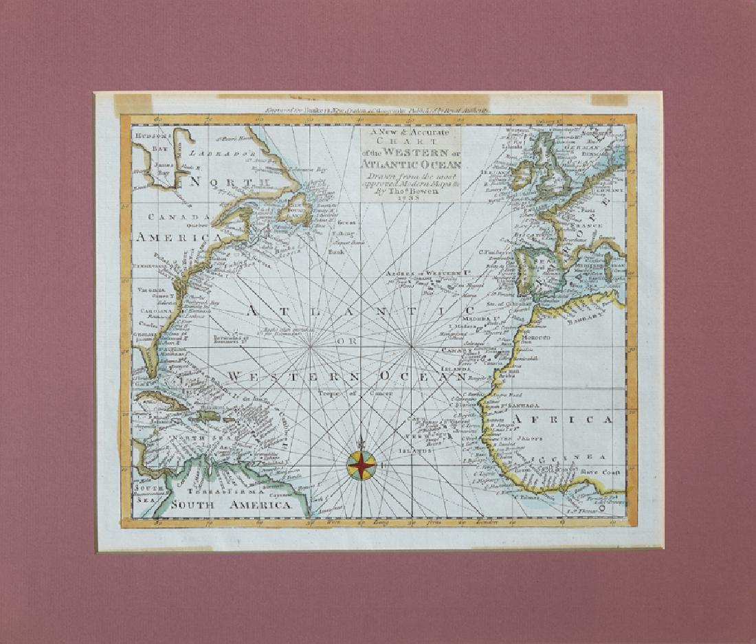 Emanuel Bowen (1694-1767),  "A New and Accurate Chart (1 of 2)